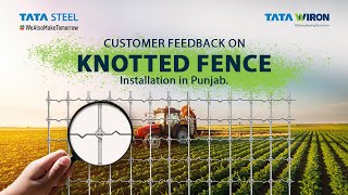 Knotted Fence Installation in Bathlour Khad, Roop Nagar, Punjab | Customer Testimonial | Tata Wiron