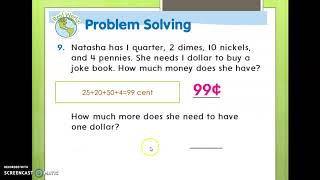 Grade 2 Math Dollars Part 3