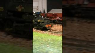 Class 21 pug hauls a passenger train #steamengine #modeltrains #modelrailway