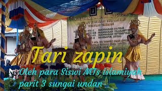 PenampilanTari Zapin Melayu oleh Siswi MTs YIS Sungai Undan