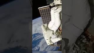 NASA Astronaut Working on the ISS