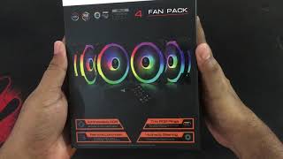 GAMDIAS AEOLUS M2 1204R 120mm RGB Case Fan Unboxing