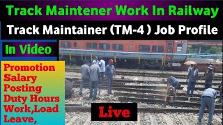 Track Maintener Work In Railway | Group D Track Maintainer Work #groupd