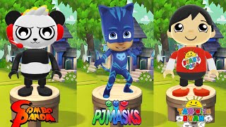 Tag with Ryan vs Pj Masks - Kaji Ryan vs  Catboy vs Combo Panda Ryan's World Gameplay