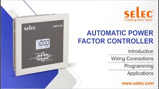 Selec APFC146 Automatic Power Factor Controller: Introduction|Wiring Diagram|Programming|Application