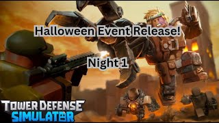 Halloween Event 2024 |TDS | Night 1 (Slasher Rework) | LIVE🔴