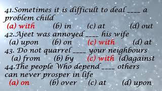 100 English prepositions | SSC CGL and CHSL | Competitive exams