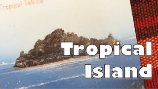 Altering a Magic the Gathering card - Tropical Island