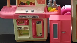 miniature kitchen set  | pink cute kitchen set