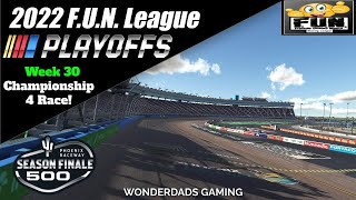 WonderDads Gaming: iRacing 2022 F.U.N. League NASCAR Playoffs Season Finale!