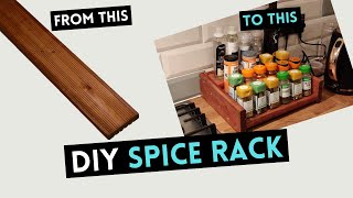 DIY Spice Rack From Reclaimed Decking Board | CHEAP and EASY