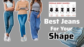 How To Find Perfect Jeans For Your Body Shape | Best Jeans For Your BodyType #bodyshapes #jeans