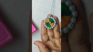 Hand embroidery work/button design with moti/#embroidery #viral #shorts #trendingshorts #