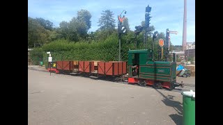 Feldbahn mitfahrt im Eisenbahn Museum Bochum (mit Entgleisung und Aufgleisung) 12.08.18