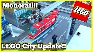 New LEGO City Update 2022 LEGO MONORAIL Layout Ideas!!