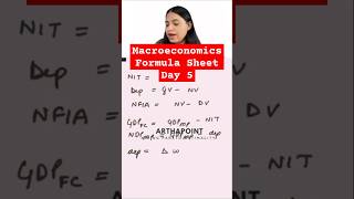 Quick Formula Revision CUET PG Economics #baeconomics #cuetpgeconomics #indianeconomicservices