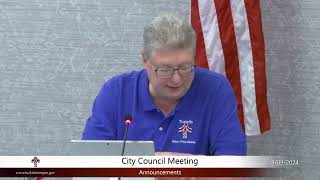 City Council Meeting - September 9, 2024