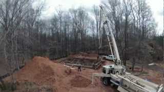 pouring footer and basement walls