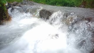 Natural Small Waterfall & River Sounds | Natural Stream Cascades 4K 8 Hours Sleep Sounds ASMR