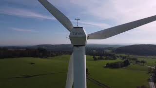 Windpark Richberg/Schwarzenborn Enercon E-101, E-40 5.40, Tacke TW 600 bei leichtem Wind