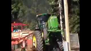 John Deere 4055 pulling LaVisitatin 2013 part1/2 Kevin Lampron