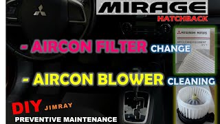 HOW TO CHANGE AIRCON FILTER IN MIRAGE HATCHBACK