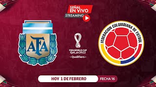 ARGENTINA VS COLOMBIA | EN VIVO HOY | ELIMINATORIAS QATAR 2022 | FECHA 16