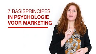 7 basisprincipes in psychologie voor marketing