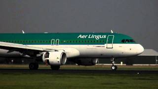 Aer Lingus A320  landing Amsterdam Schiphol