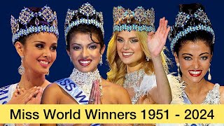 Miss World Winners 1951 - 2024 #missworld #beautypageant #missworldwinners