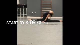 Leg hold pirouette or "kick spin" tutorial