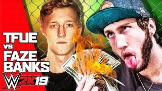 TFue vs Faze Banks WWE 2K19 - STEEL CAGE match