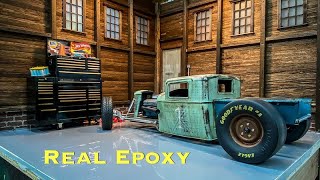 Scale RC Diorama Build, Part 5, Real Epoxy Floor