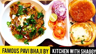 Pav Bhaji Recipe in Urdu Hindi | Mumbai Famous Pav Bhaji in Karachi - Kitchen With Shaggy