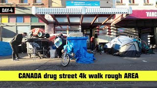 Homeless street [4k] Vancouver | Downtown East side | Drug area #canada #homeless #tentcity #4k