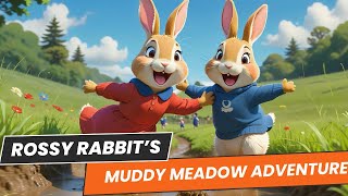 Rossy Rabbit’s Muddy Meadow Adventure | Very Short Story for Kids #shortstories #storyforkids