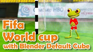 Fifa world cup frog Animation in blender