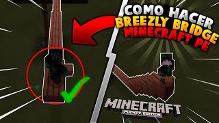 👉❗Como Hacer [BREEZILY BRIDGE & MOONWALK] En MINECRAFT PE | *Android*