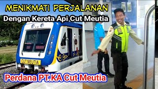 Menikmati Perjalanan dengan Kereta Api Cut Meutia- Bireuen-Lhokseumawe Bakal Tersambung Kereta Api