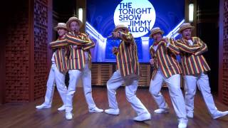 Ragtime Gals at Race Through New York Staring Jimmy Fallon Universal Studios Orlando