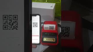 Niimbot B21 Thermal Sticker Printer Test Print