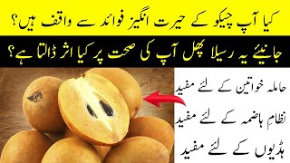 Health Benfits of Chikoo fruit | Chiku Sapodilla Benefits for health Urdu|Hindi Chiku Khane Ke Fayde