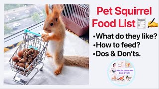 Most Detailed Squirrel Food List Suggestion‼️Feed, Eat, Care Guide & Tips, Diet ,Nuts, Call