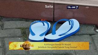 Kehilangan Sandal di Masjid, Bolehkah Mengambil Sandal yang Tersisa? ~ Tanya KHAZANAH 2017