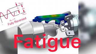 Solidworks-Simulation Tutorial- Fatigue Check Plot and Fatigue Study- سيموليشن بالعربي- التعب