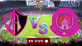 ATLAS VS SAN LUIS EN VIVO LIGAMX FEMENIL JORNADA 7