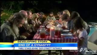 A&E Receives Death Threats ~ Over 'Duck Dynasty' Star's Suspended