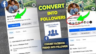 How to Convert Facebook Friends Request into Followers 2024 | Show followers on Facebook 2024.