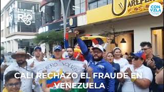 CALI RECHAZO EL FRAUDE ELECTORAL DE VENEZUELA