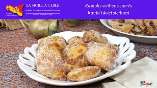 Raviolis siciliens sucrés - Ravioli dolci siciliani